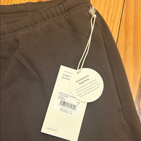 Vuori Sedona Barrel Cropped Women's Brown Track Pants - Picture 3 of 6